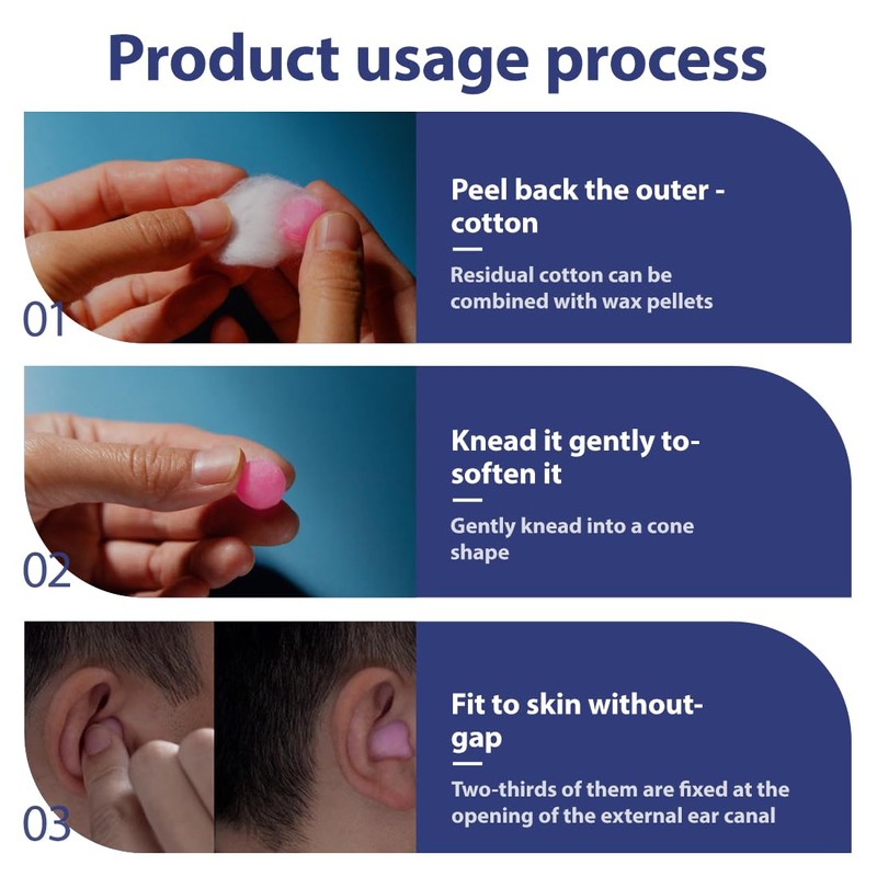 LQIOACU 10 Pairs Ear Plugs for Sleeping, Ear Plugs, Wax