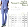 Peony Women's Scrub Pants - Sleek Straight-Legged Fit Scrubs Pants