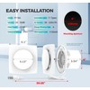 Bathroom Exhaust Fan with Light, 10 RGB Lights 3000 RPM