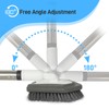 FRAXIR Floor Scrub Brush, 5 in 1 Tile Tub Scrubber