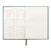 DesignWorks Ink Suede Journal Notebook with 160 Lined Pages, Ribbon