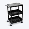 FSE 373-STC211-B Flat Top and Tub Middle/Bottom Shelf Cart