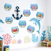 BAPHILE 16Sheets Ocean Stickers with Under The Sea Scenes Summer