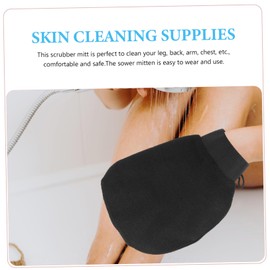 PACKOVE 2Pcs Exfoliating Skin Scrubbing Mittens Body Scrubbing Supplies for Dead Skin Removal Comfortable Bath Gloves for Men and Women for Thorough Cleaning and Skin