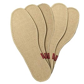Sweetimes No.176 (24) Linen Charcoal Deodorizing Insoles, Washable, Shoe Insoles, Set of 5 Pairs