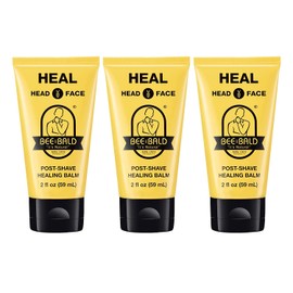 Bee Bald HEAL Aftershave for Men Healing Balm, Immediately Calms & Soothes Damaged Skin, Treats Bumps, Redness, Razor Burn & Other Shaving Irritations, 2 fl oz (Pack of 3)