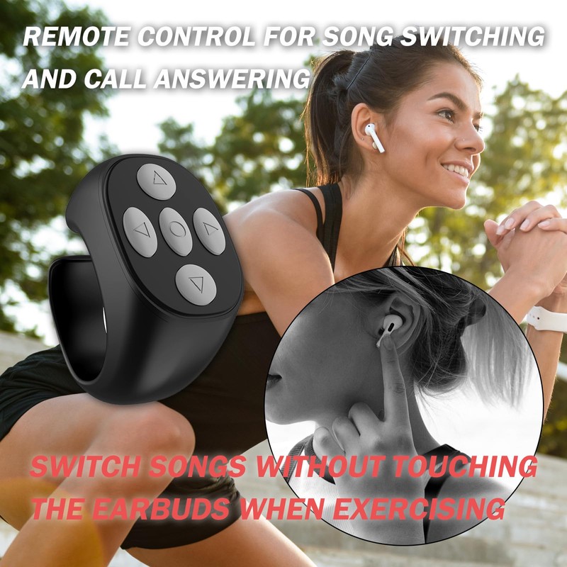 findtime Tik Tok Scrolling Ring Phone Stand Fingertip Wireless Bluetooth