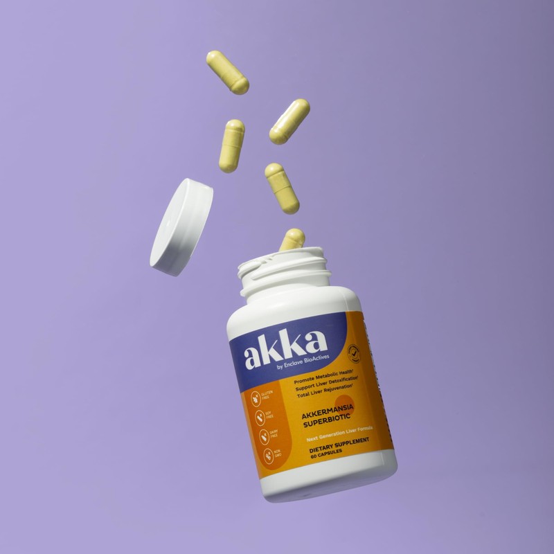 AKKA Akkermansia Probiotic, Liver Health, Digestion & Metabolism, 60 Caps
