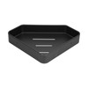 Black Corner Shower Caddy Aluminium Alloy for Bathroom Toilet Kitchen
