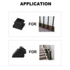 TOUCAN Iron Baluster Shoes Stair Plane Shoe with Screw for
