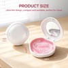 Portable Slim Secure Aligner Retainer Case Mirror Vents Travel White