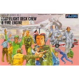 Fujimi 1/72 Modern US Navy Flight Deck Crew and Fire Engine