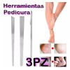 Set Herramientas Para Pedicura 3pz Problemas Uñas Pies