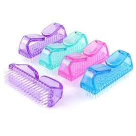 5Pcs Different Kinds of Fingernail brush with Plastic Handle Nail brush for cleaning Fingernails - Easy to use Nail Scrub brush - Nail Cleaner Nail brushes for Hands Feet(5 Pcs)