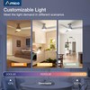 Amico Ceiling Fans with Lights, 42 inch Low Profile Ceiling