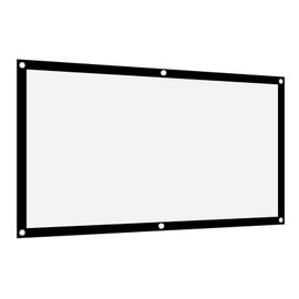 NO Screen Light, to Camp Outdoors, 16: 9 Thicken The Polyester Projection Screen for OpenAir Cinema (40 inches) (60 Inch)