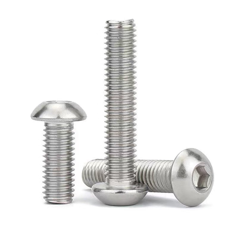 M6-1 x 55mm Button Head Socket Cap Screws,Allen Socket Drive,Stainless