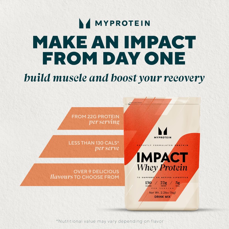 Myprotein Impact Whey Protein Powder, 5.5 Lbs (75 Servings) Chocolate