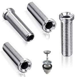 SWTYExt 4 Pieces Hollow Screw Sink 45mm Hollow Screw Stainless Steel Drain Strainer Ø 12mm for Valve Drains with 1.5 inch and 3.5 inch Accessories for Kitchen Sink Basket Strainer Drain Valve