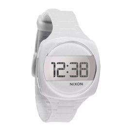 Nixon A168-100 Dash White Square Digital Wrist Watch Silicone Strap Band 24HR!