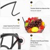 Livabber Countertop Fruit Basket Bowl with Banana Hanger, Modern Standing