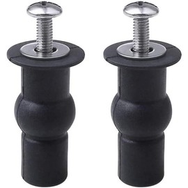 Universal 2PCS Toilet Seat Hinges Screws, Toilet Seat Top Fixing Part, Toilet Seat Fixing Device Rubber Top Nut,Toilet Seat Screws