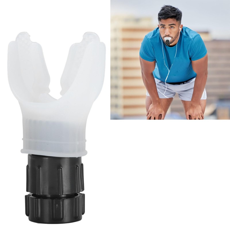 Portable Breathing Trainer, Adjustable Inhalation Muscle Trainer, Improves Lung Capacity,