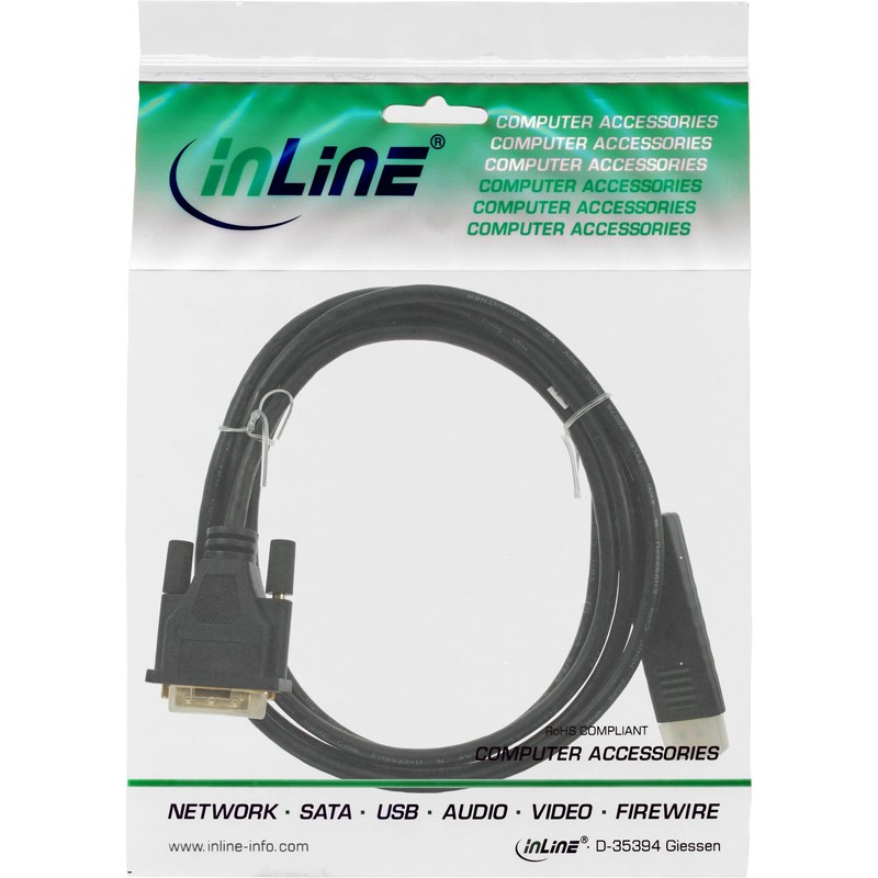 InLine® 17113 Display Port for DVI Converter Cable Black