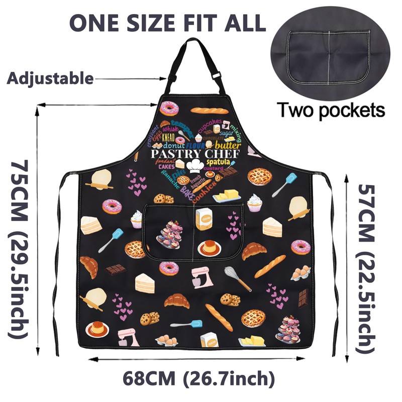 ENSIANTH Pastry Chef Apron Baker Gift Baking Kitchen Apron Pastry