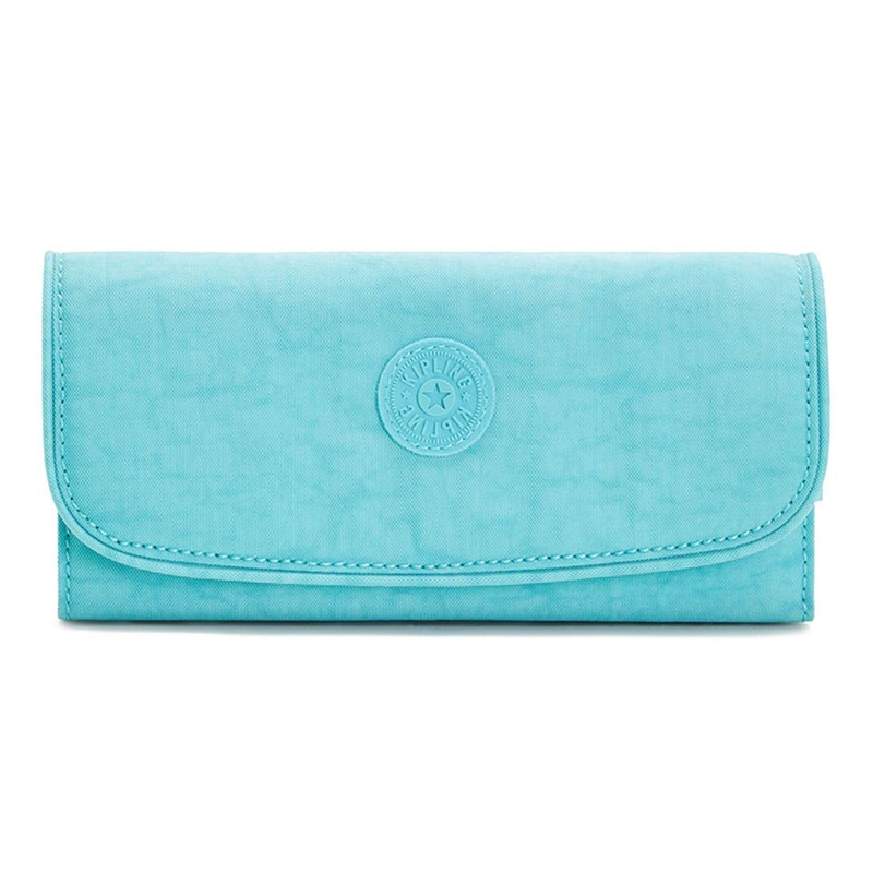Kipling MONEY LAND Large Wallet, Deepest Aqua (Blue)