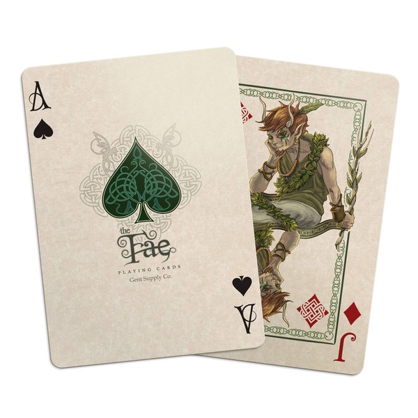 Bicycle Creatures of The FAE Playing Cards Gent Supply, Green