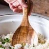 Natural Wood Rice Paddle Non-Stick Wooden Paddle Serving Spoons Rice