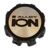 Ion Alloy C1018304B 81072012F-6 8 Lug Black Wheel Center Cap