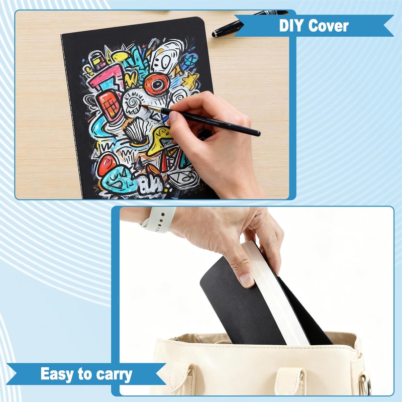 Loccmat 16 Pack Kraft Notebooks Bulk,Lined Soft Cover Journal Bulk,College