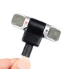 Mini micrófono estéreo para teléfono inteligente, conector jack de 3,5