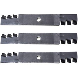 3PK Mulching Lawn Mower Blades Replacement for John Deere 48" D140 D150 D160 LA130 LA140 LA145 LA155 LA165 X140 X165 145 155C GX21784 GX21786 GY20852
