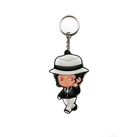 Aurabeam Demon Hunter Keychain Set - Anime Keychain with Characters - Gift for Fans (Muzan), Colourful