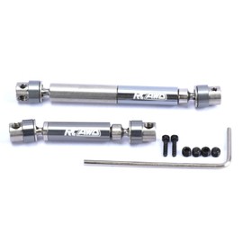 RCAWD 45-60mm 65-78mm Center Driveshafts for CR18P Rock Van CR18P Trail Hunter CR18P Rock Van EVO CR18P EVO Harvest CR18P EVO Trail Hunter Parts Titanium