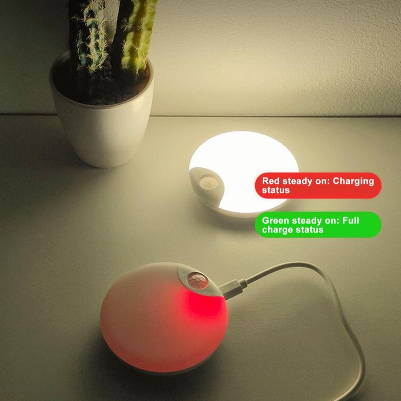 Motion Sensor Night Light Eye Caring USB Charging Wireless LED