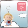 NICI Guardian Angel Key Ring, light blue