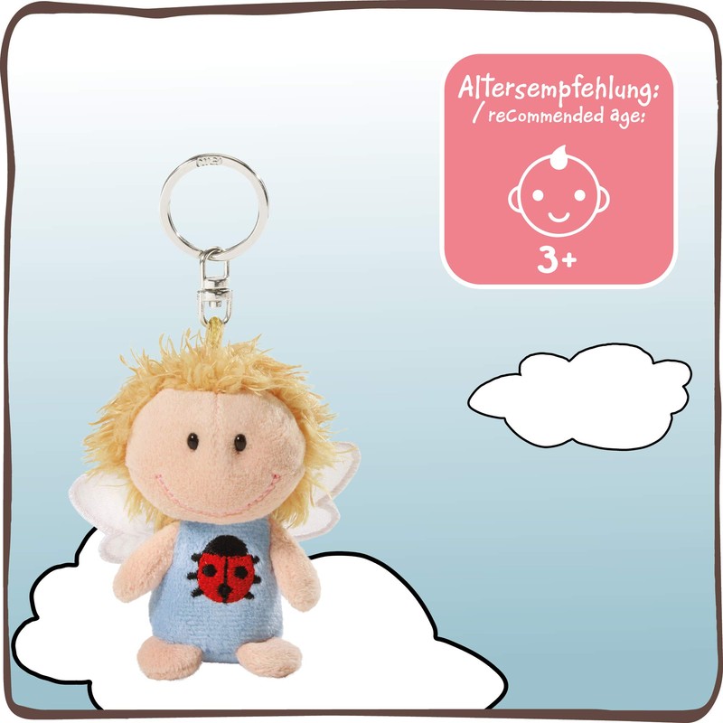 NICI Guardian Angel Key Ring, light blue