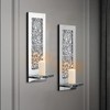 Pibeyer Crystal Crush Diamond Wall Candle Holder Set of 2,