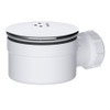 Universal Outlet Chrome Shower Trap - 90mm Shower Drain, Easy