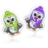 COM-FOUR® 4x reusable pocket warmers, hand warmers with owl motif