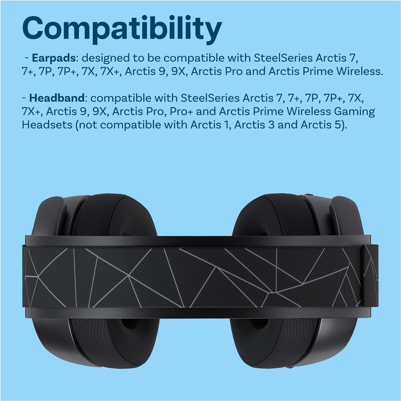 Ear Pads & Headband Replacement for SteelSeries Arctis 7/9 /