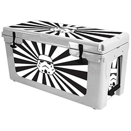MightySkins (Cooler Not Included) Skin Compatible with RTIC 65 Cooler (2017 Model) - Star Rays | Protective, Durable, and Unique Vinyl Decal wrap Cover | Easy to Apply | Made in The USA