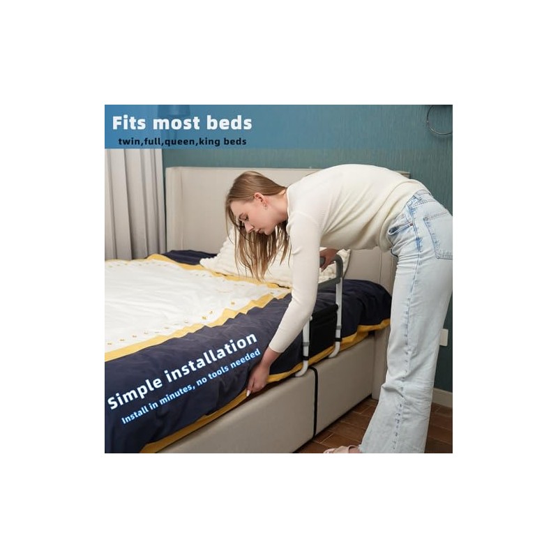 Bed Rails for Elderly Adults - 350LBS Heavy Duty Bed