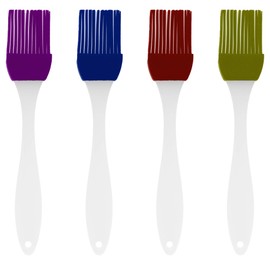 Grilling Basting Silicone Brush - Pack of 4 - Kitchen Food Pastry Baking Silicone Brush - Small Cooking Oil Brush