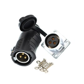 Eonvic LP20 Safe Lock Waterproof Connector for Solar Energy Device 3 Pin Power Industrial Round Connector