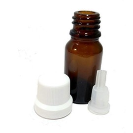 HOPEMOB 5 Piezas Frasco Botella Gotero Color Ámbar 15 Ml Envase Rellenable Botellas Cuentagotas